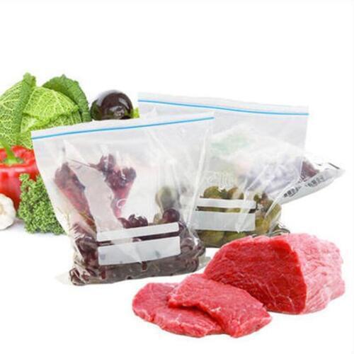 12 PCS Kitchen Goods Food Bag Reusable Fresh Sealed Preservation freezer Bags Airtight Seal Storage Self-style Containers