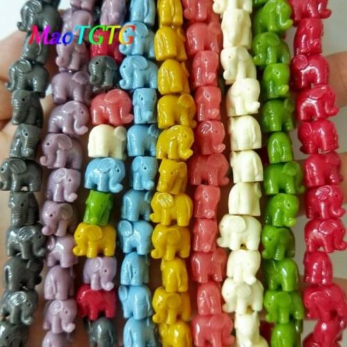 20pcs/lot Mixed Color Elephant Coral Beads For Jewelry Making Necklace Bracelet 12/14mm Colorful Elephant Coral Beads Wholesale