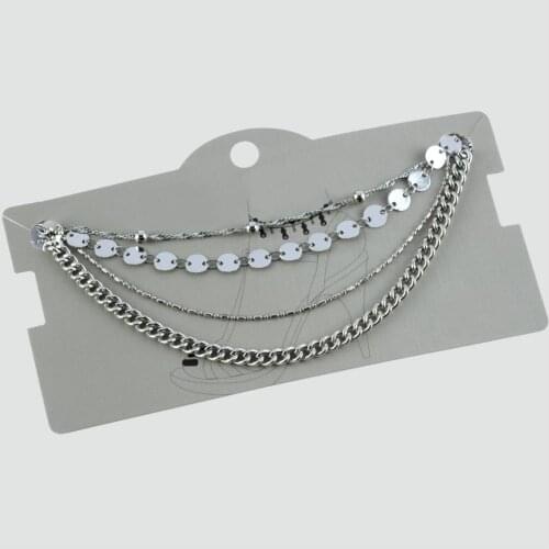 4'lü Luxury Sequin Anklet