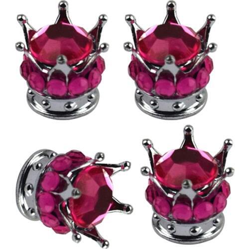 4 Piece Pure Handmade Bling Rhinestones Valve Stem Caps-4 Pack Valve Cap