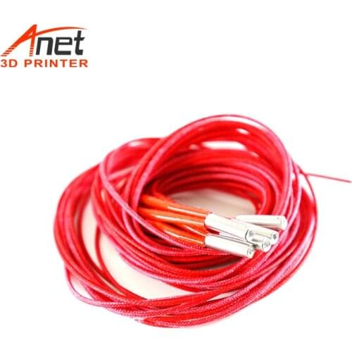 5PCS 12V/24V 40W 1M/1.5M/47CM/50CM Cartridge Heater Cable For Anet 3D Printer A8 A6 A8Plus ET4 ET4X ET4Pro ET5 ET5X ET5Pro Parts