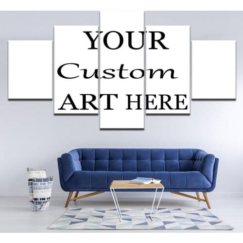 5 Piece Wall Art Canvas Prints Custom Photos Customized Designs Drop Shipping Anime Poster Heros Images Modern Home Decoration