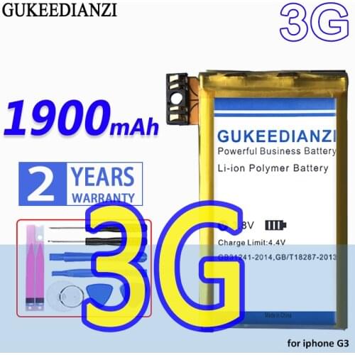 High Capacity GUKEEDIANZI Battery iG3 1900mAh for Apple iPhone 3G iPhone3G
