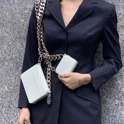 Free shipping width 3.5cm DIY bag strap chain Wallet handle purse metal strap chain replaced bag strap bag spare parts Golden