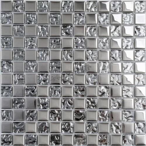 Express shipping free!! silver crystal glass mosaic tiles, bathroom shower mosaic tiles