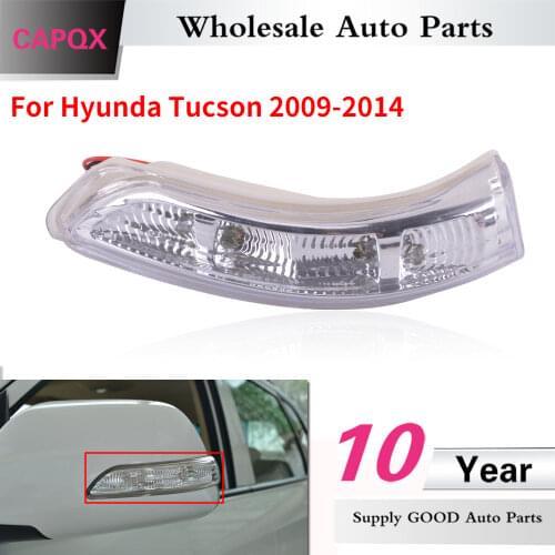 CAPQX Outer Rearview Side Mirror LED Turn Signal light For TUCSON 2009-2014 side mirror turn Lamp 87613 2G000 87623 2G000