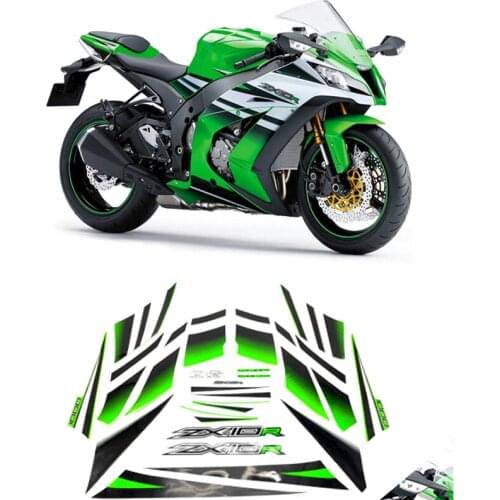 For Kawasaki Ninja ZX10R ZX 10R 2015 Sticker Decal Full Kit High Quality Motorcycle Guard 30th Racing Decorative Guard