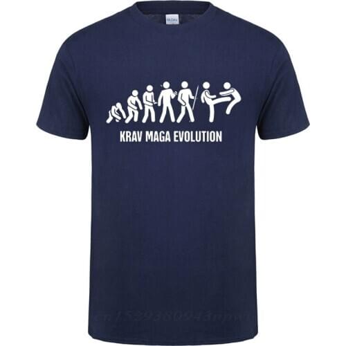 Krav Maga Israeli Martial Arts Evolution T-Shirt Perfect Gift Funny Birthday Present For Men Faddish Vaporwave Cotton T Shirts