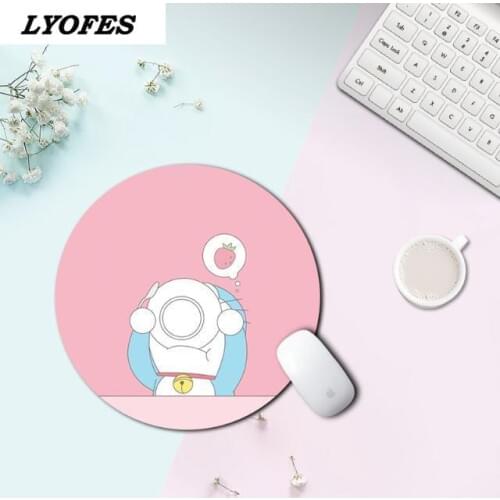 Kawaii Desk Pad Kawaii Mouse Pad Cute Mouse Pad Gaming Writing Desk Mats Gamer Round Square Deskpad for Office Home PC Computer