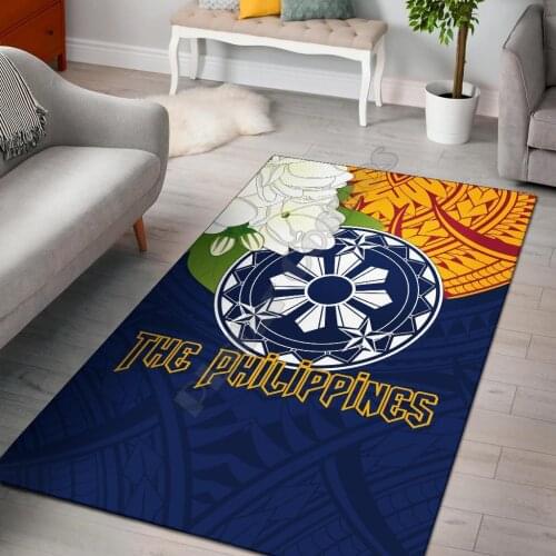 The Philippines Area Rug Square Anti-Skid Area Floor Mat Rug Non-slip Mat Dining Room Living Room Soft Bedroom Carpet