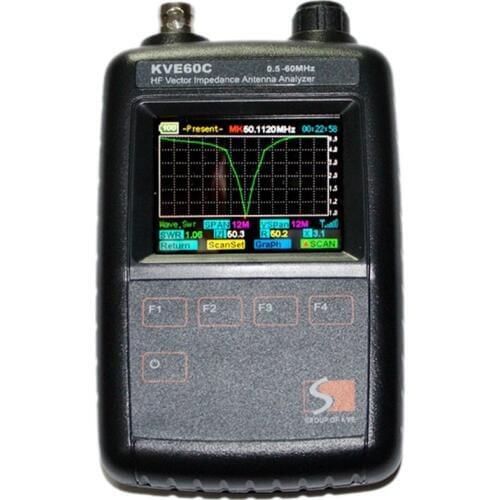 Maxgeek KVE-60C SWR HF Vector Antenna Impedance Graphical Analyzer Amateur Ham Radio DIY