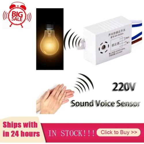 Home Improvement Module 220V Detector Sound Voice Sensor Intelligent Auto On Off Light Switch Accessories pir Motion sensor