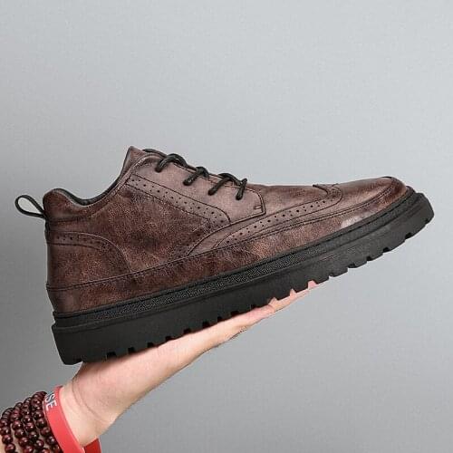 New Designer Genuine Leather Mens Casual Shoes Fashion Lace Up Sneakers For Men Flat Outdoor Shoes Men Leisure Shoes