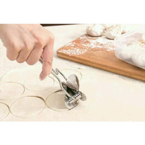 Stainless Steel Dough Press Dumpling Pie Ravioli Mould Maker Cooking Pastry Tools Circle Dumpling Device Dumpling Making Machine