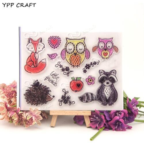YPP CRAFT Owl Transparent Clear Silicone Stamps for DIY Scrapbooking/Card Making/Kids Christmas Fun Decoration Supplies 717