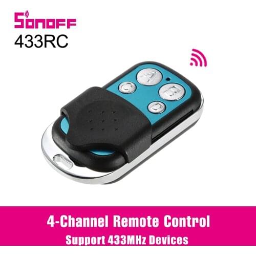 4 channel 433MHz RF Remote Control for Sonoff T1 EU/UK Slampher RF Switch