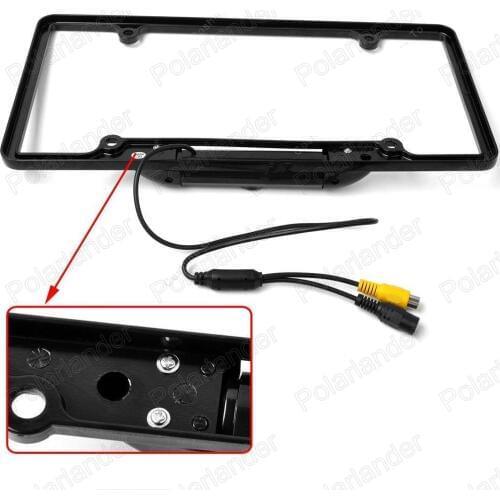 License Plate Frame Car Rear View Camera 8 LED Car Backup Camera Plastic Material 135 degree wide angle for US and Canada