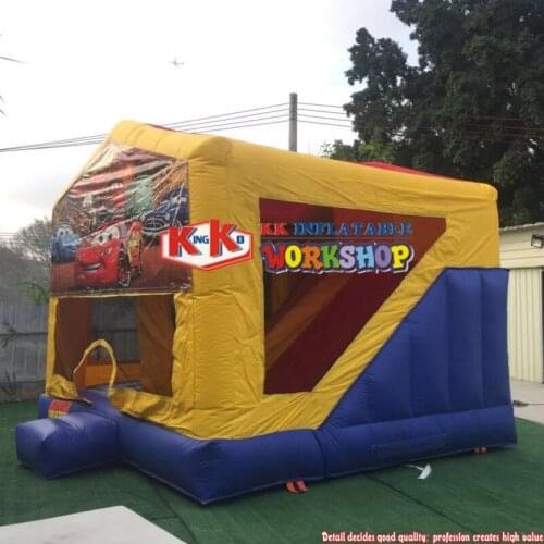 Different Themed Inflatable Bounce House Inflatable Bouncer With Detachable Banner