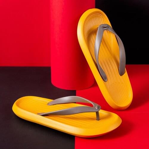Mens flip flops women summer non-slip outdoor indoor home household flip-flop sandals and slippers bathing couple slippers tide