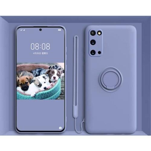 Magnetic Ring Holder Silicone Case For Samsung Galaxy S21 S20 FE S10 S9 S8 Note 10 Plus 20 Ultra 9 A72 A71 A70 A52 A51 A50 Cover