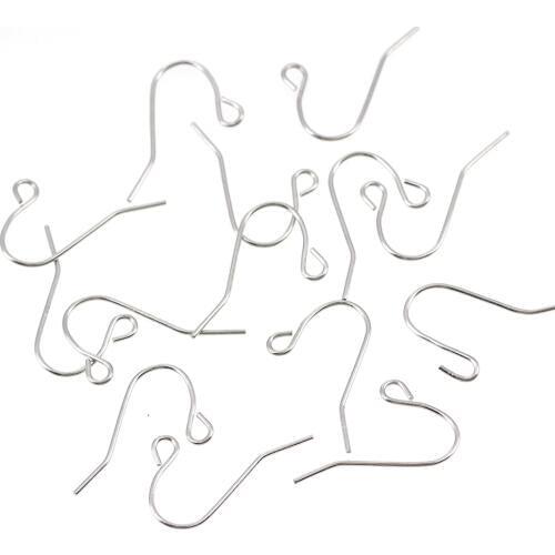 100PC Stainless Steel Ear Wire Hooks For Jewelry Making DIY Accessories For Handmade Women Earrings Jewelry Findings