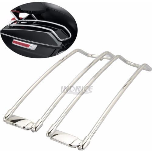 Saddlebag Lid Rail Guard W/LED Brake Light For Harley FLHRXS 17-18 FLTRXS 15-18 FLTRU 16-18 FLTRUSE 15-16 rail guard