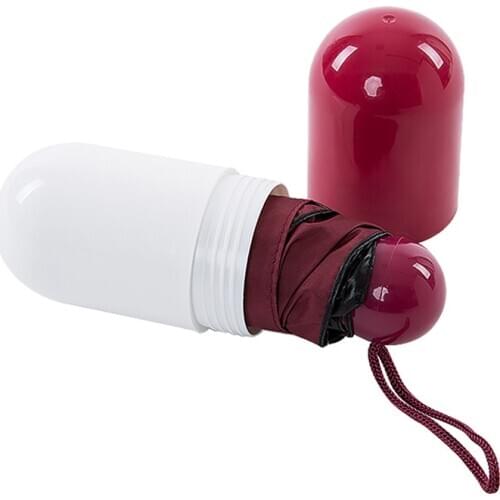 Women Mini Umbrella Funny Capsule Design Folding Lady Girl Rain Sun Umbrellas C66