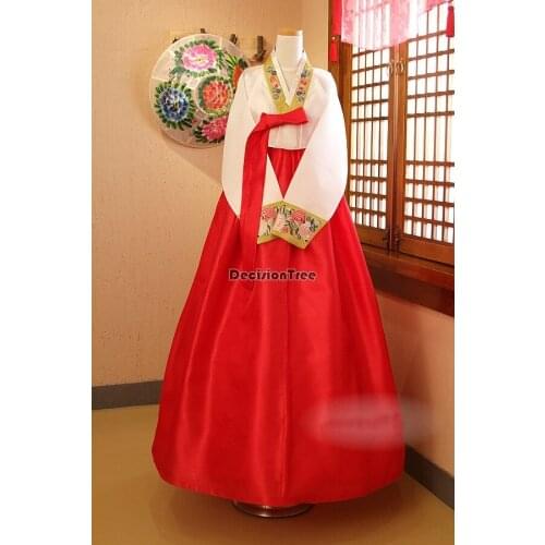 2021 traditional korean clothing for women hanbok dress ancient costume retro court korea stage performance wedding dance dress