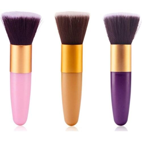 1PC Bullet Brushes Foundation Makeup Brush powder Blush Brush Bristle Face Buffing Stippling Concealer Brush