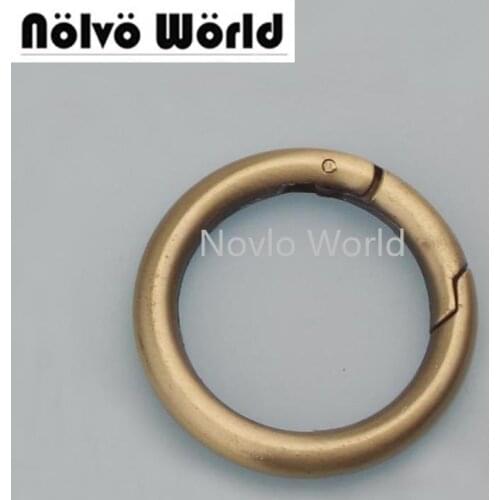 100pcs 7 colors 32mm 1.2 Inch Antique Bronze Belt Strap Snap Clip Trigger Spring Gate Ring Wholesale