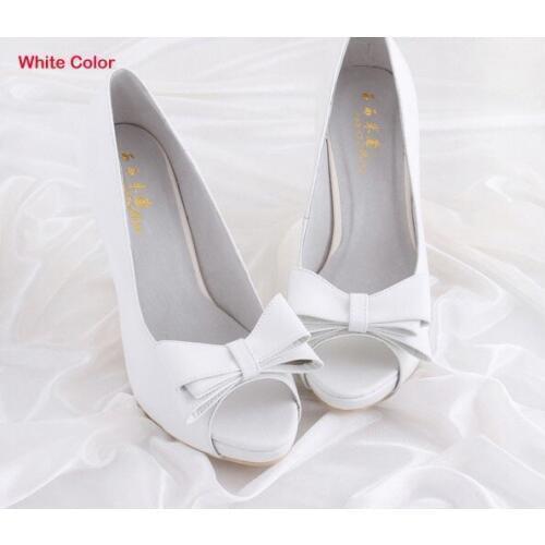 2018 Summer Nude Color Stiletto Heel Dress Shoes Peep Toe Sandals Bowtie Patent Leather Lady Gorgeous Spring Shoes More Color