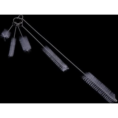 5 Pcs Aquarium Fish Tank Water Bristle Pump Filter Tube Cleaning Brush Tools New