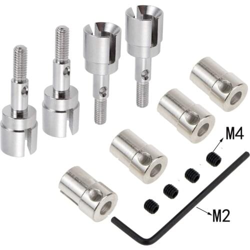 8PCS 02016 Universal Joint Drive Cup B & Wheel Stub Axle 02033 for 1/10 Redcat Racing Volcano Epx Pro Tsunami Nitro