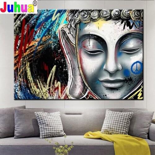 60x90cm 5d Diy Diamond Painting"Buddha Icon Zen"Custom Photo Diamond Mosaic Full Square Drill Diamond Embroidery Home Decor Gift