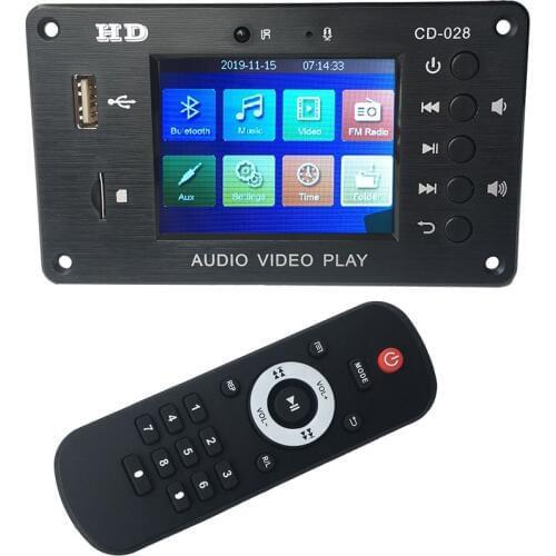 APE Bluetooth LCD MP3 MP4 MP5 Audio Video Module Support Hard Disk Time Display Alarm USB SD FM Radio Flac RMVB Decording Board