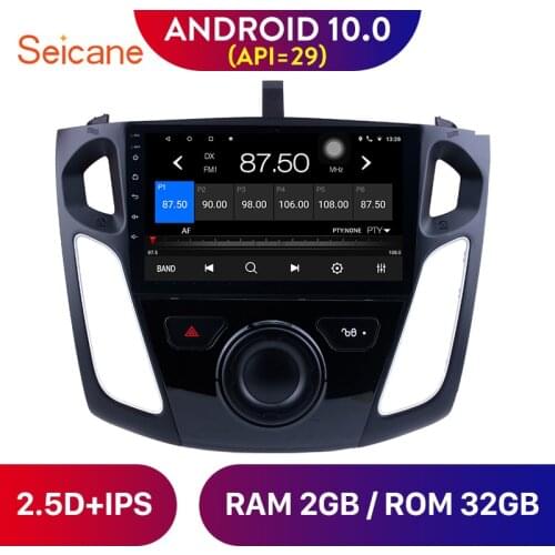 Seicane Android 10.0 Car Multimedia Player 9 inch 4-Core GPS Navigation Radio for Ford Focus 2011 2012 2013 2014 2015 with WIFI