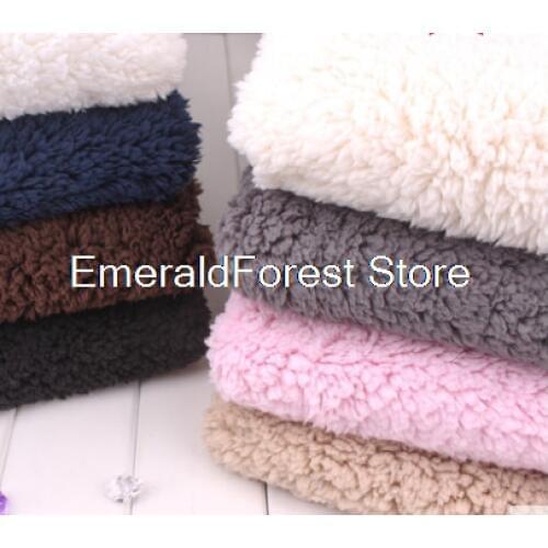 Coral velvet Shu cotton velvet lamb plush cloth Super soft warm doll pet clothes glove lining 50cm*160cm