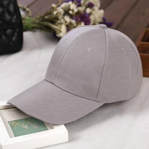 Summer Unisex Baseball Caps Round Curved Sun Visor Hats Adjustable Solid Color Casquette Breathable Outdoor Fashion Accessories