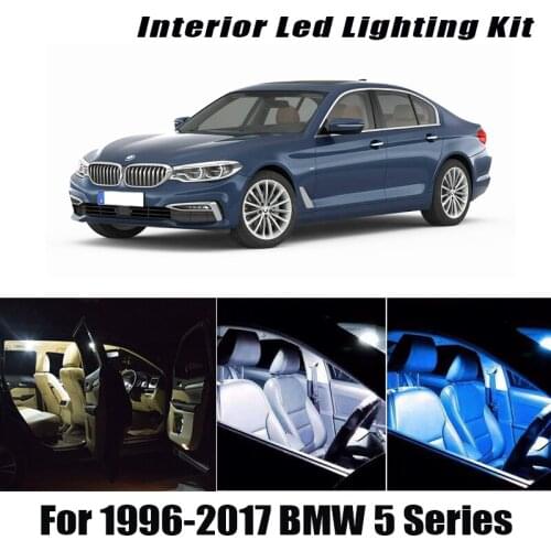 For BMW 5 Series M5 E39 E60 E61 F10 F11 1996-2016 2017 Vehicle LED Interior Light Kit Canbus No Error Car Lighting Accessories
