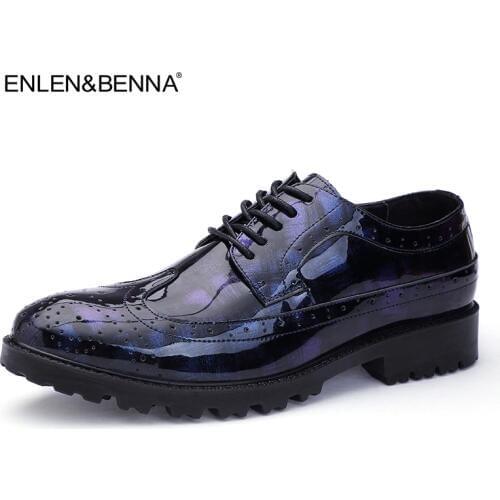 Мужские лакированные туфли ENLEN&BENNA China At AliExpress