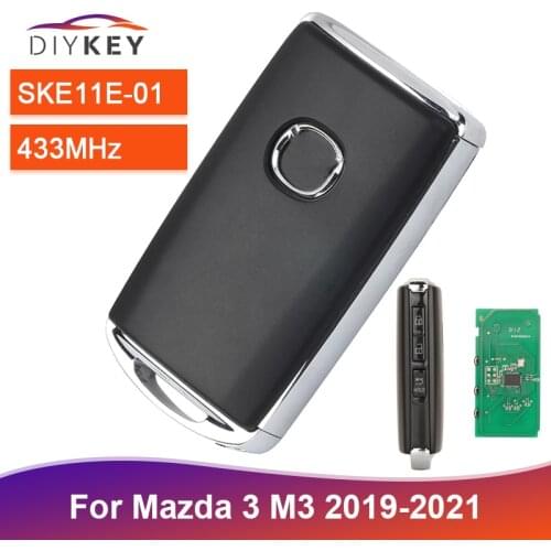 DIYKEY SKE11E-01 / BCYB-67-5DYA 433MHz Proximity Keyless Entry Go For Mazda 3 Mazda3 Axela 2019 2020 2021 Car Remote Smart Key