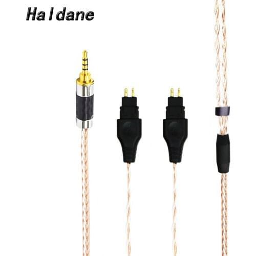 Haldane HIFI 8 Cores Copper Silver Mixed Headphone Upgrade Cable Replacement Cable for HD600 HD650 HD525 HD545 HD565 HD580 HD6xx