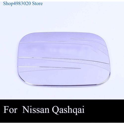 Stainless Steel/ABS Chrome Fuel Oil Gas Tank Cap Cover Trim For Nissan Qashqai J11 2016-2019 Car Styling Accessories 3 Styles