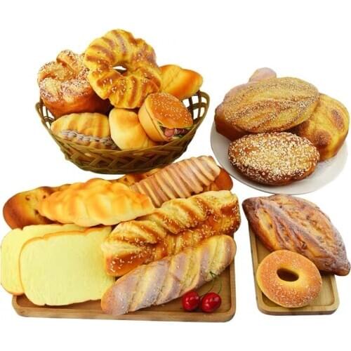 Artificial Bread Model Fake Bread Fake Food photography Props Home Decor Festive Party Decoration Supplies Child Toy