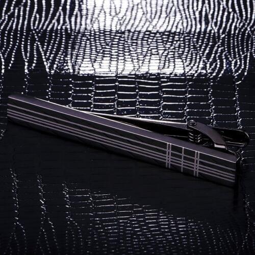 KFLK quality cufflinks stickpin tie pin mans wedding present blue grid tie clip cufflink stickpin 2018 products guests