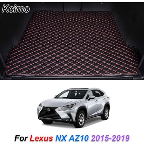 Leather Car Trunk Mat for Lexus NX AZ10 2015-2019 Rear Trunk Floor Mat Tray Carpet Cargo Liner Auto Accessories