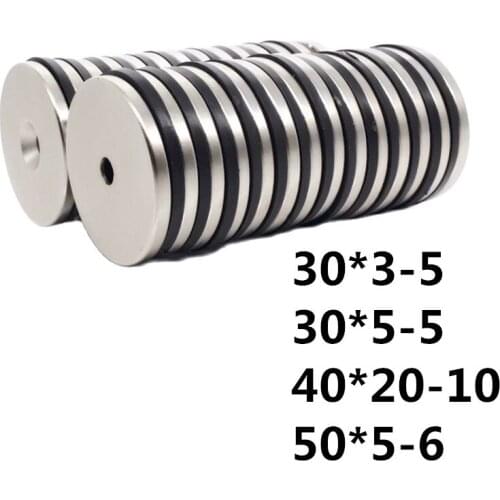30x3 30x5 Hole5 40x20 Hole10 50x5 Hole6 NdFeB Countersunk Round Magnet Super Powerful Strong Permanent Magnetic imanes Disc