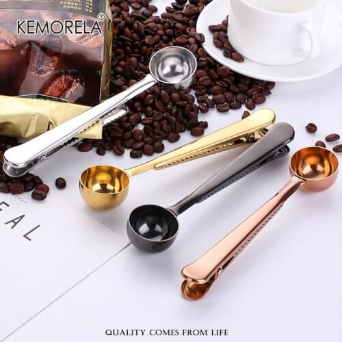 Spoon 304 Multi-Function Stainless Steel Coffee Spoon Long Handle Kitchen Accessories Tea Coffee Spoon Sealed Tea Spoon