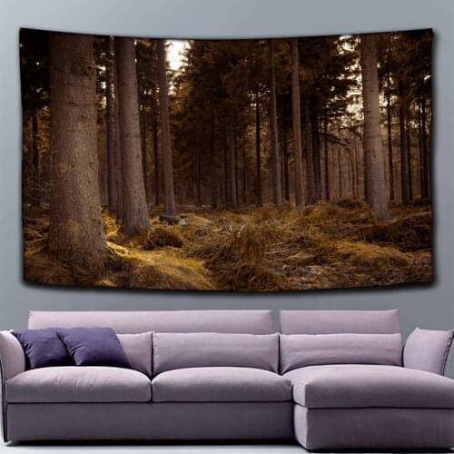 Forest Psychedelic Tapestry Home Decorations Wall Fabric Wall Hanging Tapestry Blanket Tapestries Farmhouse Decor