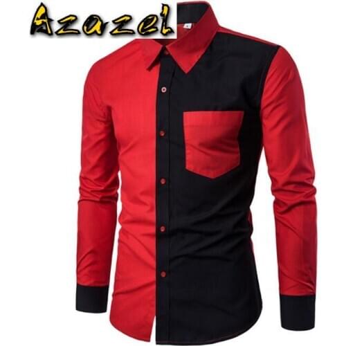 Hot 2020 Men Fashion Casual Long Sleeved shirt Slim Fit Male Business Stitching Dress Brand shirts Men Clothing Soft Comfortable